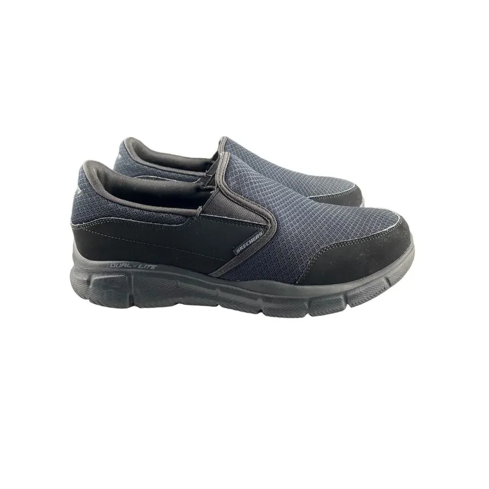 SKECHERS MENS EQUALIZER PERSISTAN Slip on /Smooth Faux Lthr, Mesh Fabric/ Sz 9.5